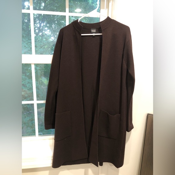 Eileen Fisher Jackets & Blazers - Eileen Fishker Long Trenchcoat Wool Jacket Open